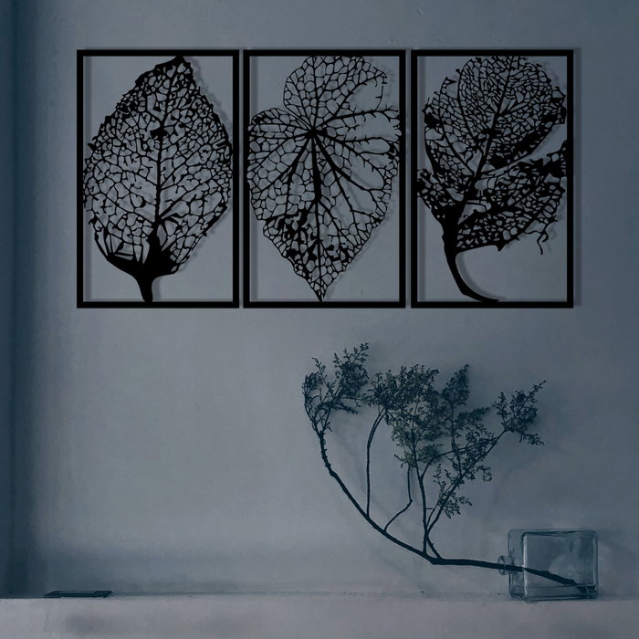 Wallity Saye Escultura de Pared de Metal Negra